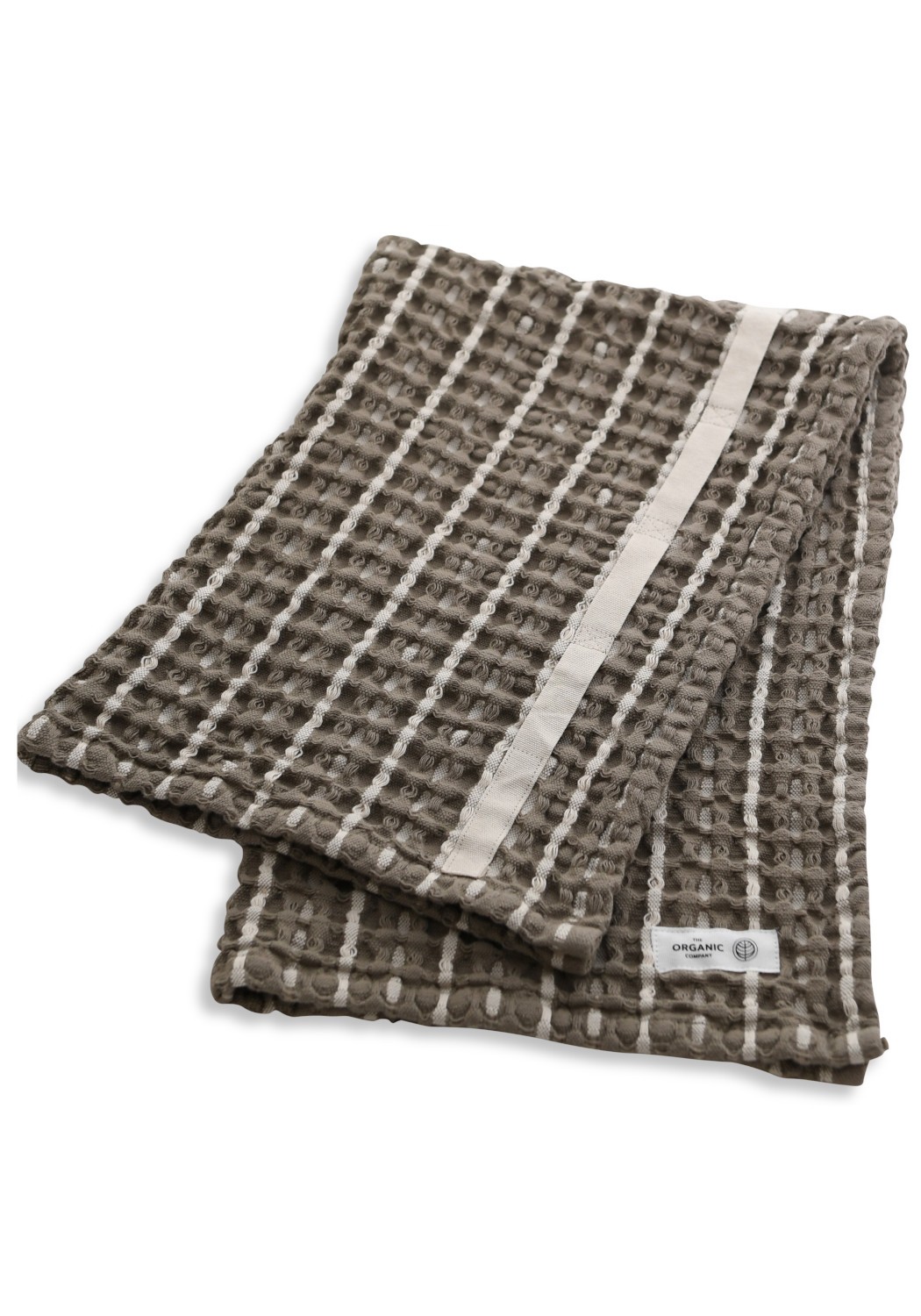 The Organic Company Handtuch Big Waffle Hand Towel Clay Stone
