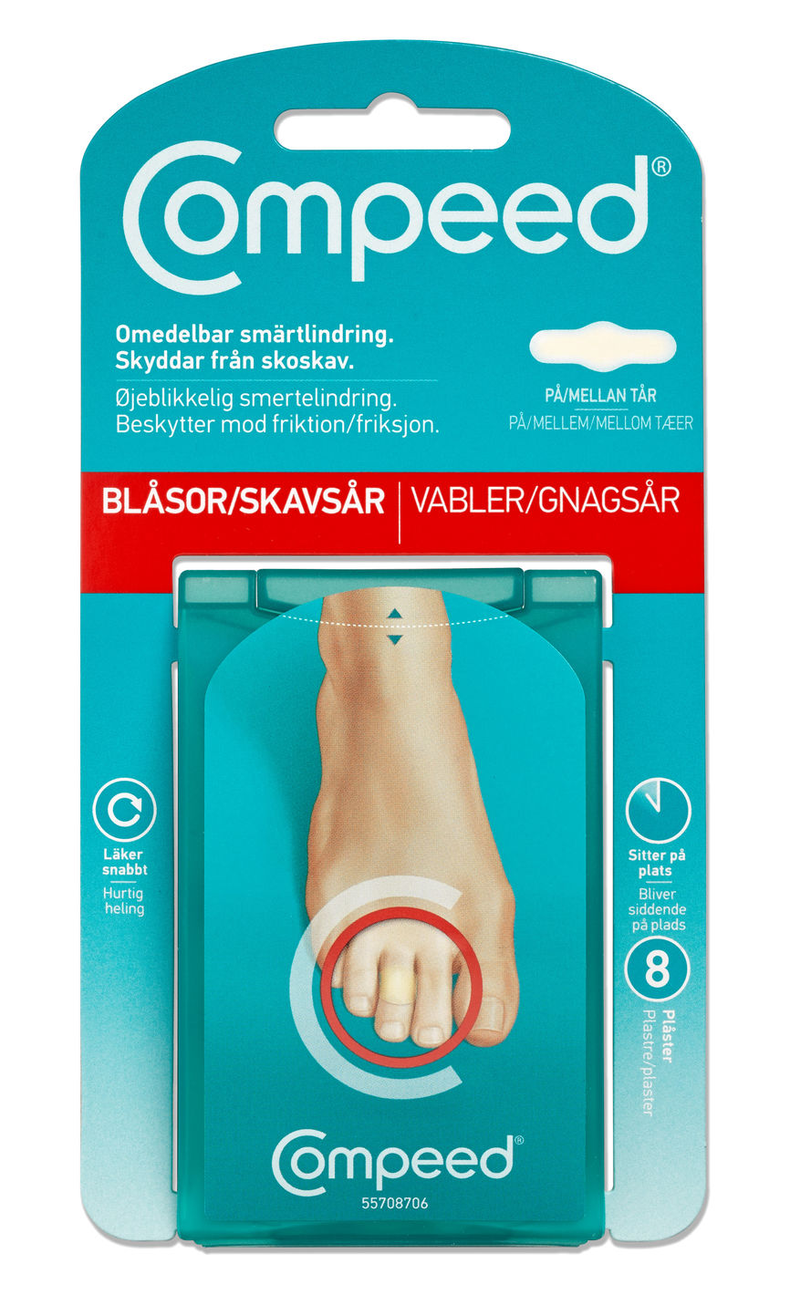Compeed gnagsårplaster for tær 8 stk