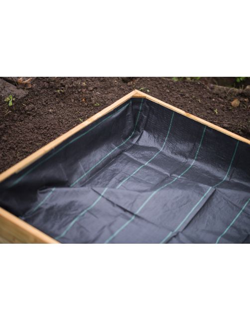 Nature Gronddoek Kleine Moestuinbak Zwart - Groeifolie Gronddoek