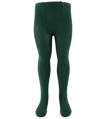 Condor Strumpfhosen - Rib - Flaschengrün