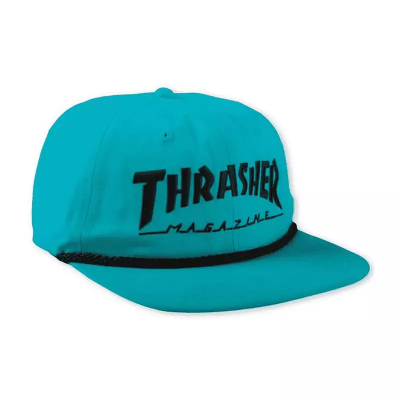 Casquette THRASHER rope snapback teal black