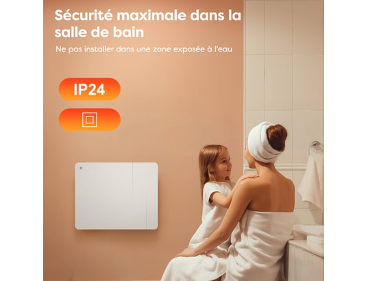 CIARRA - Radiateur inertie Radiateur connecté inertie sèche céramique 1000w cdhtd10a-w
