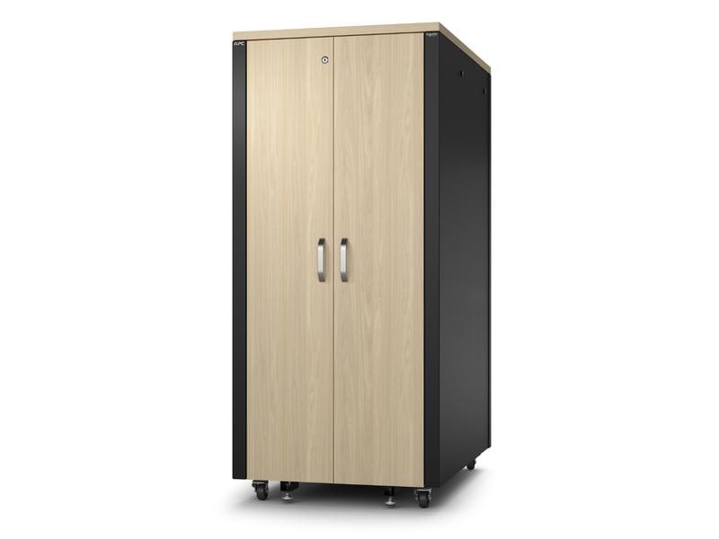 APC Netzwerkschrank NetShelter CX AR4032IA Soundproof 32HE APC NetShelter Soundproof Serverschrank, 32HE, 230V, 1666H x 750W x 1134D mm, Ahorn