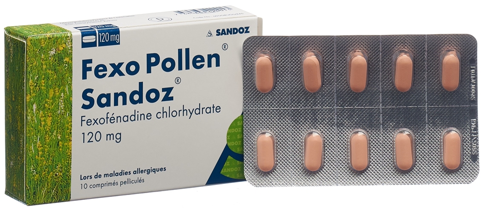 FEXO POLLEN Sandoz 120 mg<br>10 Stück, Blister, Filmtablette