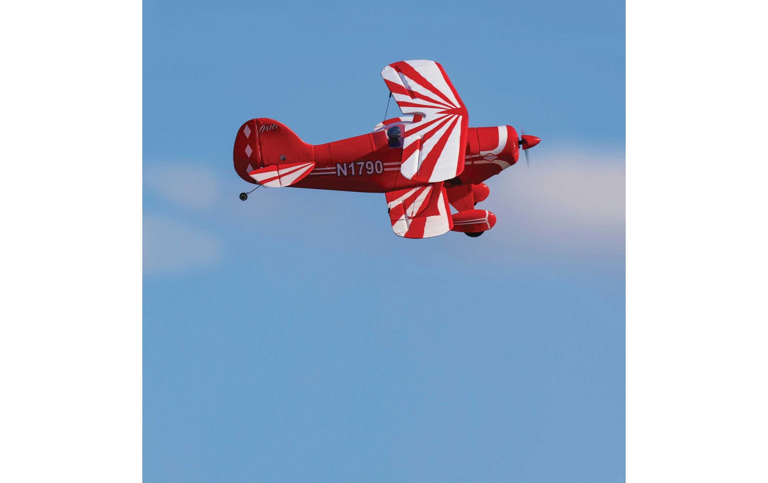 Doppeldecker UMX Pitts S-1S mit AS3X & SAFE Select BNF Basic<br>Massstabsgetreuer Nachbau des legendären Kunstflugzeugs