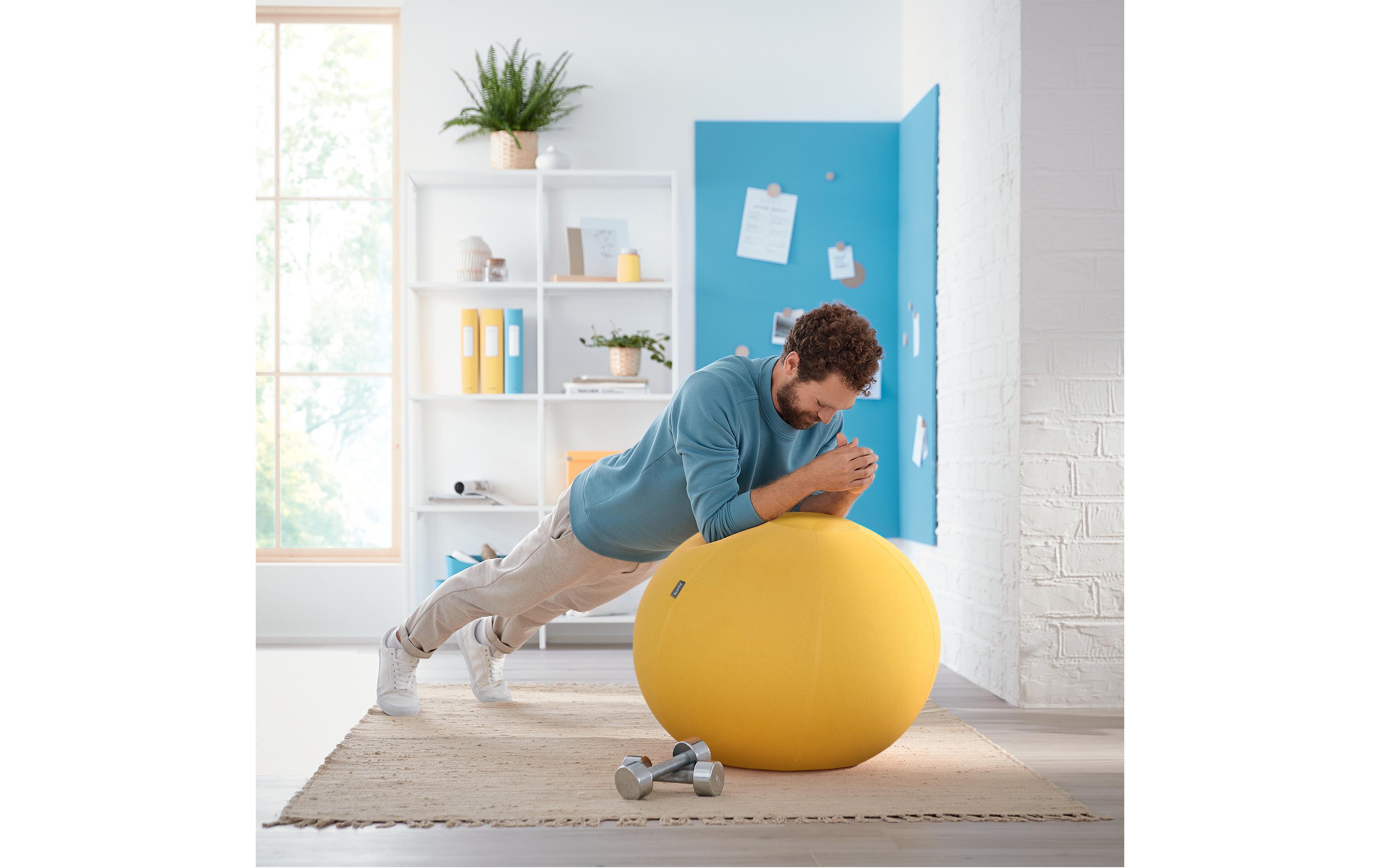 Sitzball Ergo Cosy Active GelbDer ergonomische Leitz Ergo Cosy Sitzball für aktives Sitzen