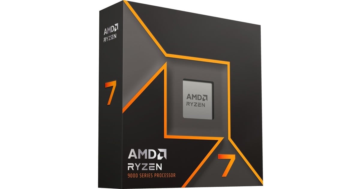 AMDRyzen 7 9700X, 3,8 GHz (5,5 GHz Turbo Boost) socket AM5 processor  (Unlocked, Boxed)