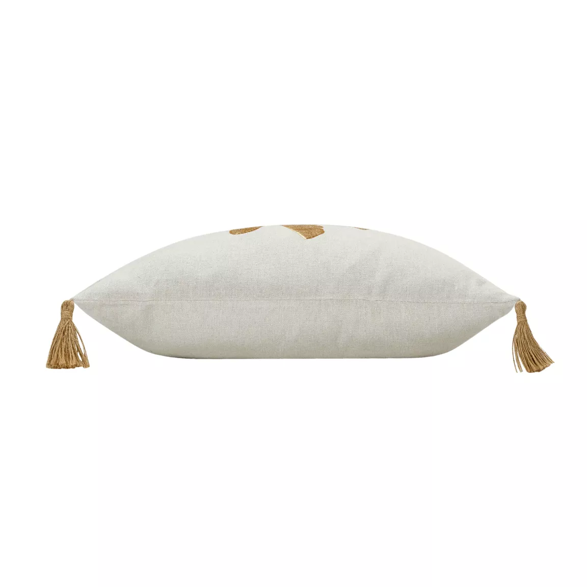 Coussin carré pompons (45 x 45 cm) Théa Marron