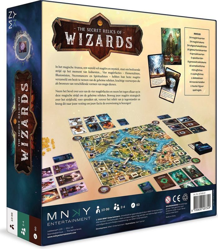 The Secret Relics of Wizards - Strategie Spel - Magisch - Voor 2-4 Spelers