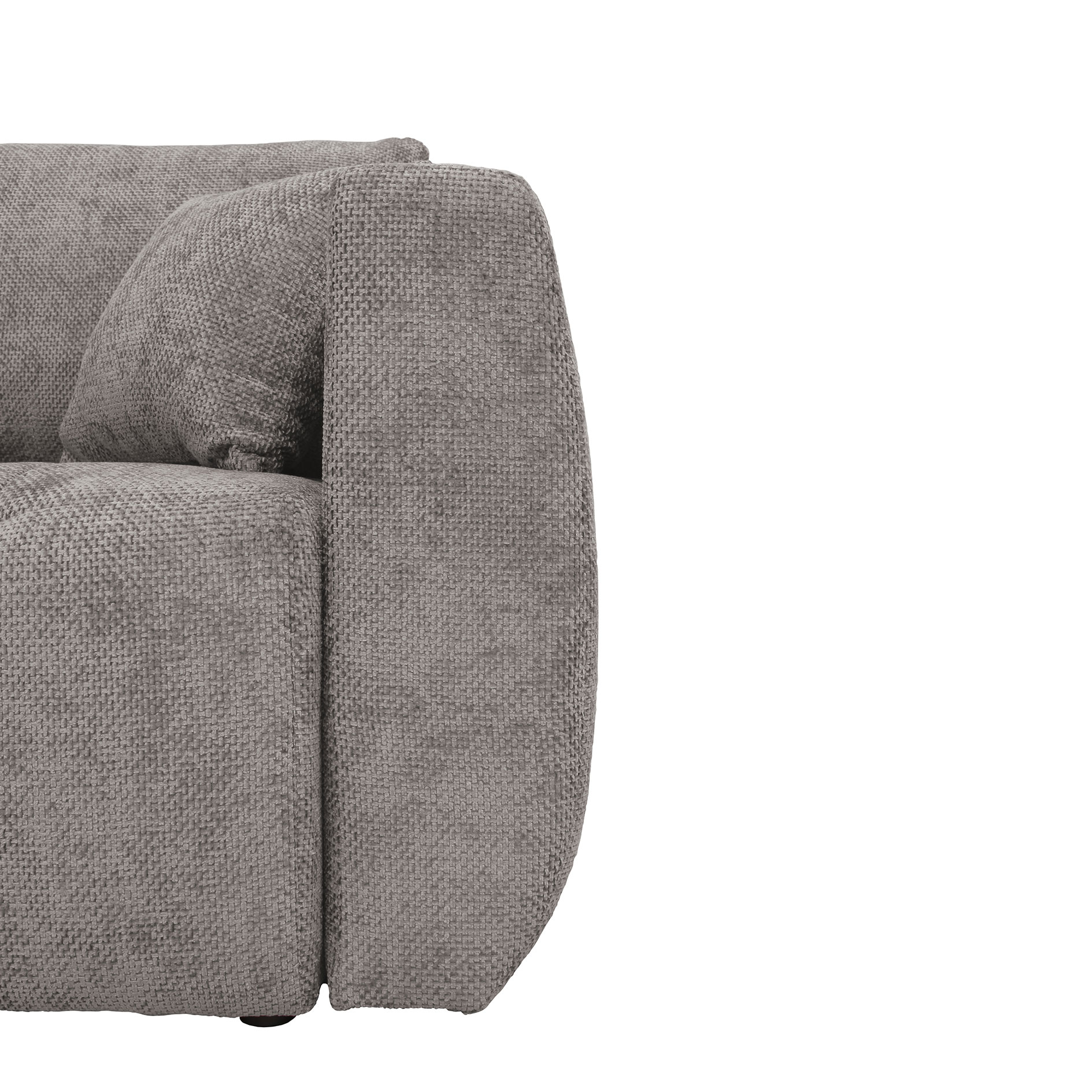 Big Sofa - stone - mit Staukasten und Liegefunktion - 245 cm
