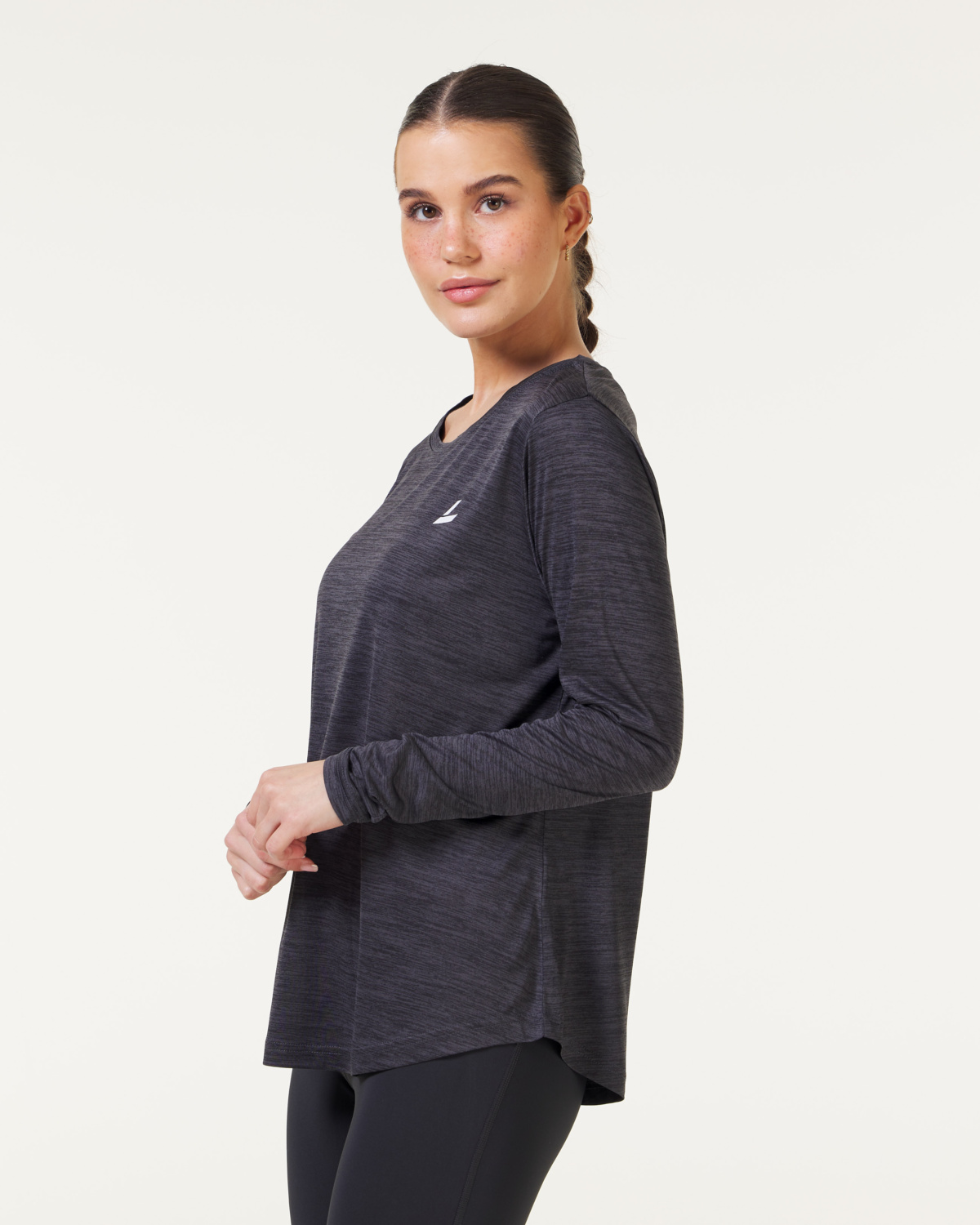 LEVITY Elemental Melange Long Sleeve Dark Grey Melange