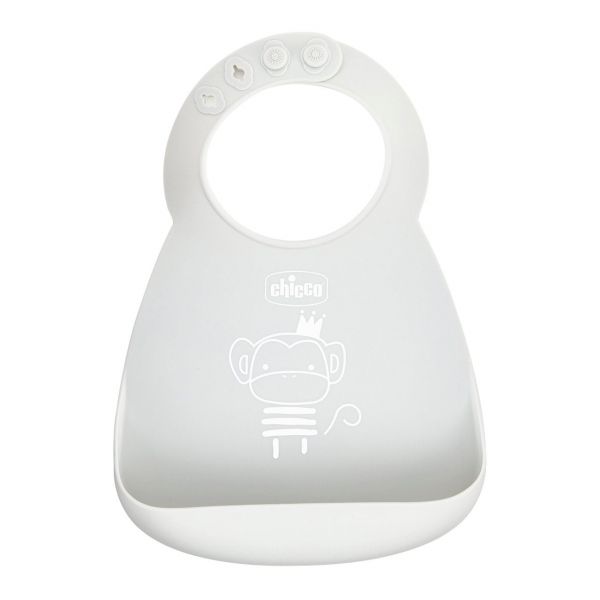 Chicco Babete Silicone Cinza 6m