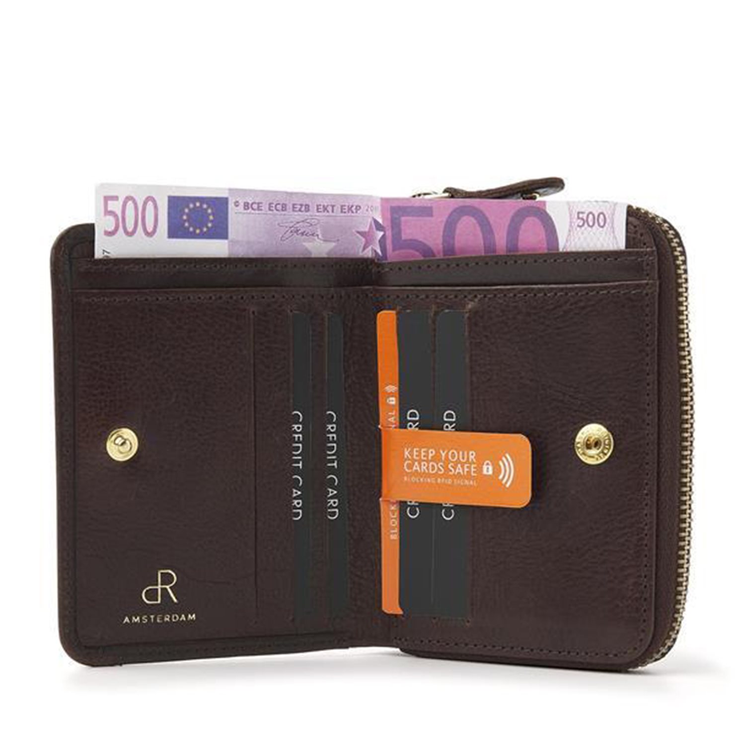 dR Amsterdam Milan Ladies Wallet brown