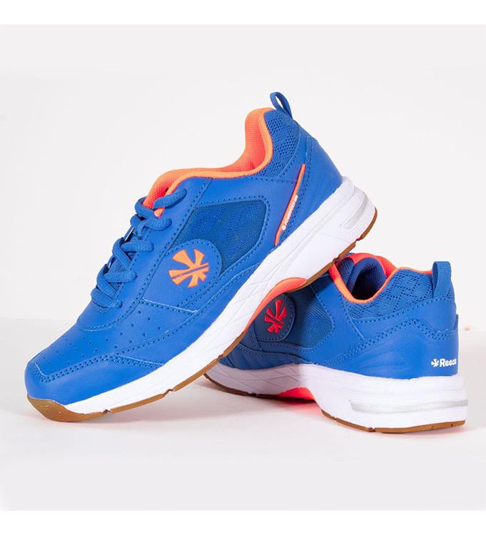 Reece Powerpitch Hockey Shoe Indoor Blue-Neon-Orange