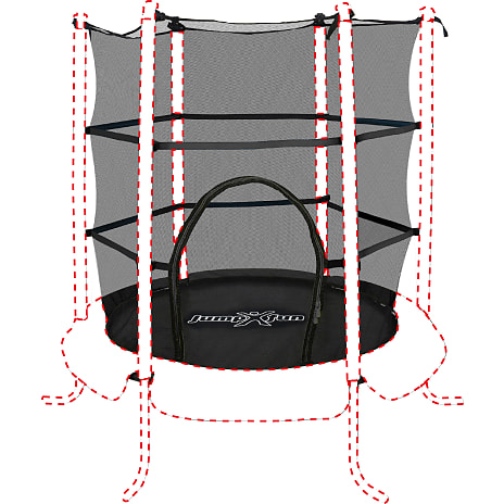 JUMPXFUN Måtte og net Ø: 140 cm