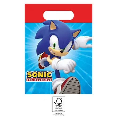 Sonic the Hedgehog papperspresentpåse, 4 st, Sega
