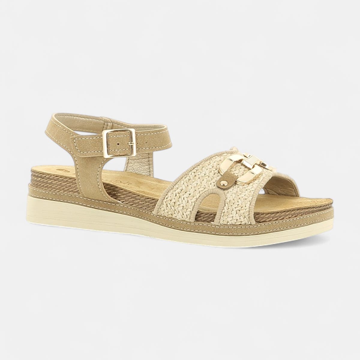 Nu-pieds Femme beige