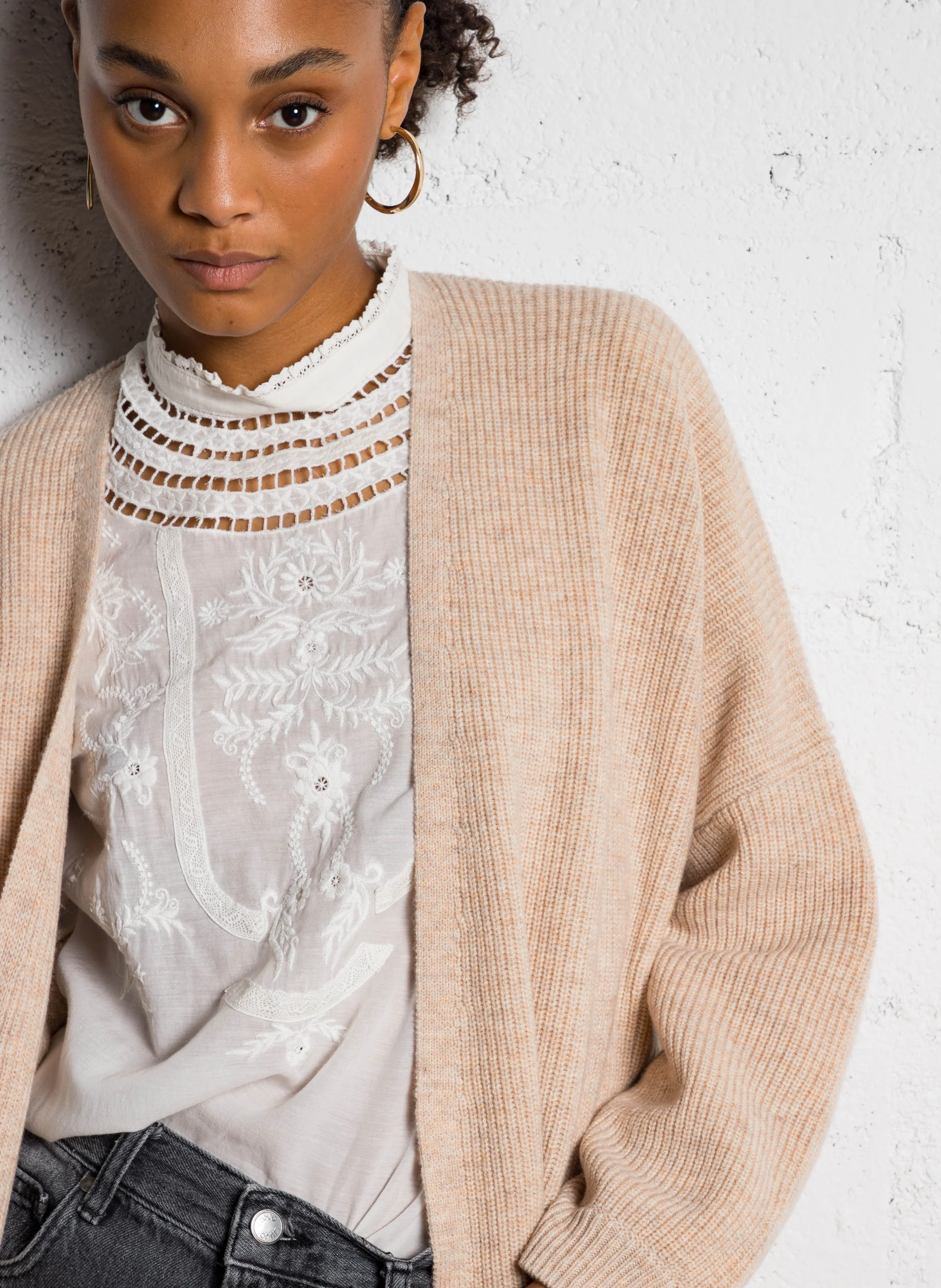 ARNOLDE - Gilet en laine | Beige