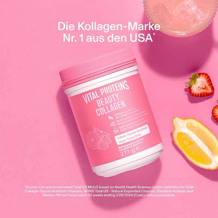 Vital Proteins Beauty Collagen Erdbeere Zitrone, 271 g