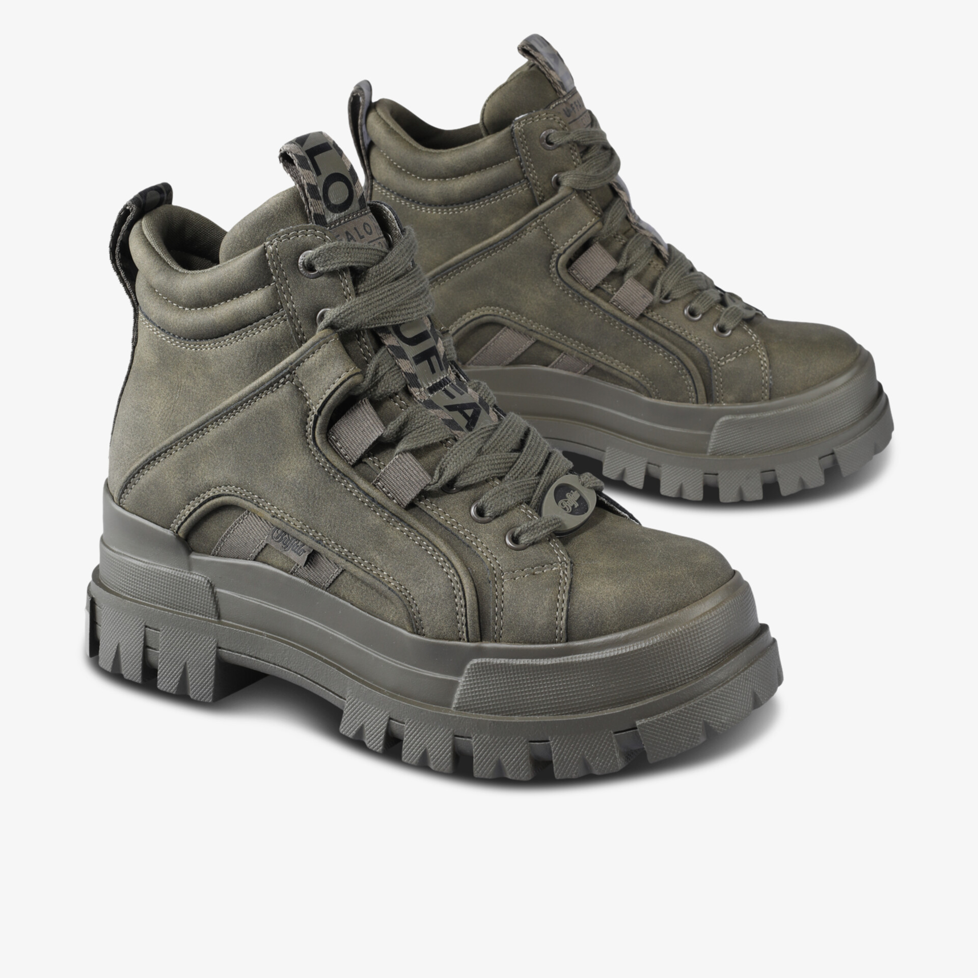 Buffalo Damen Boots olive