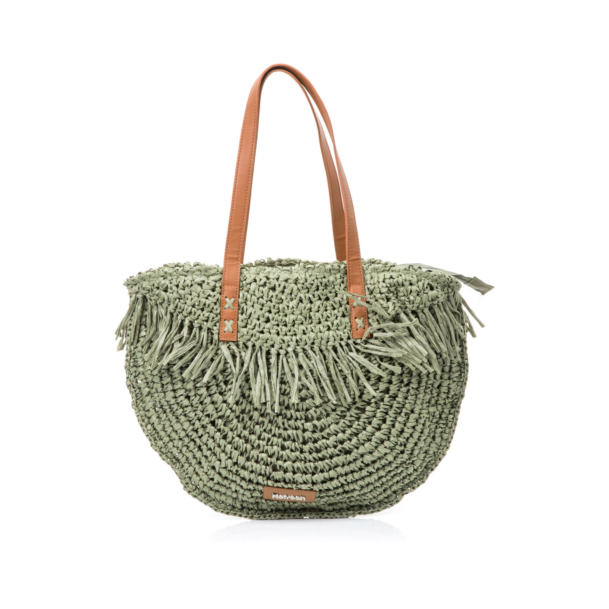 Sac de shopping kaki