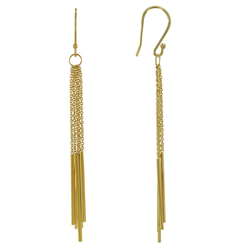 Boucles d'Oreilles Plaqué Or Carillon