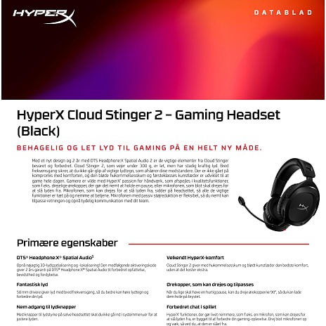 Hyperx cloud stinger 2 gaming headset