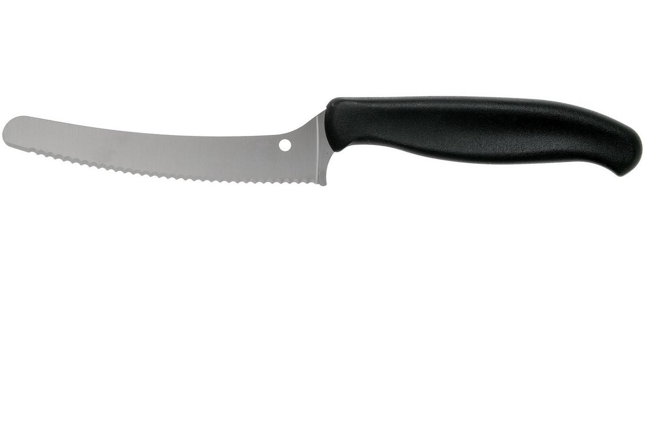 Spyderco Z-Cut K13SBK universeelmes 11 cm, zwart gekarteld