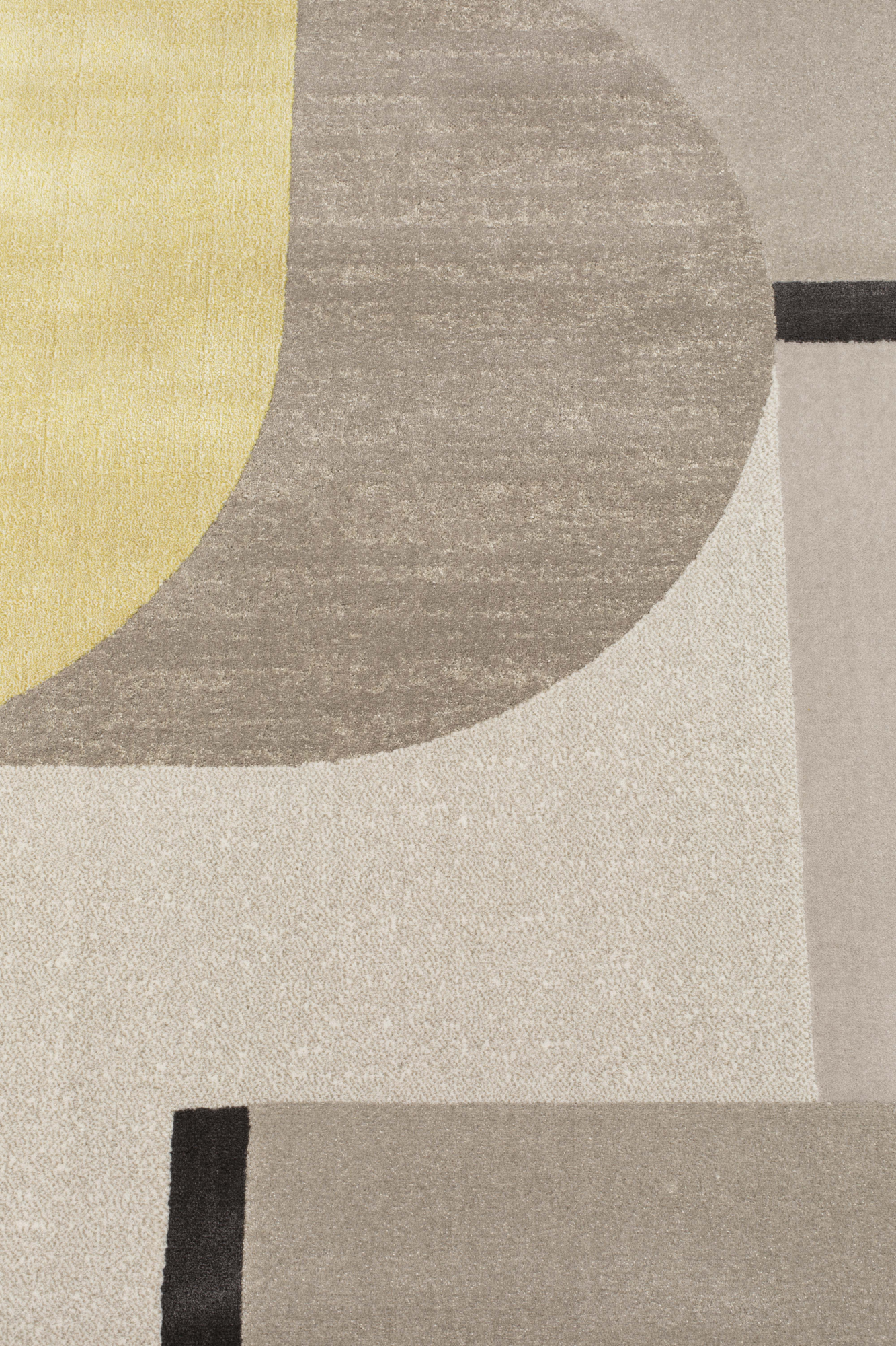 Vloerkleed Hilton Hilton vloerkleed 160x230cm grijs/geel