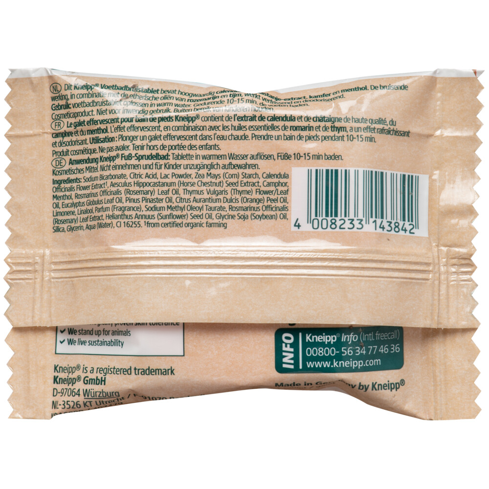 12x Kneipp Voetbadbruistablet Calendula80 gr