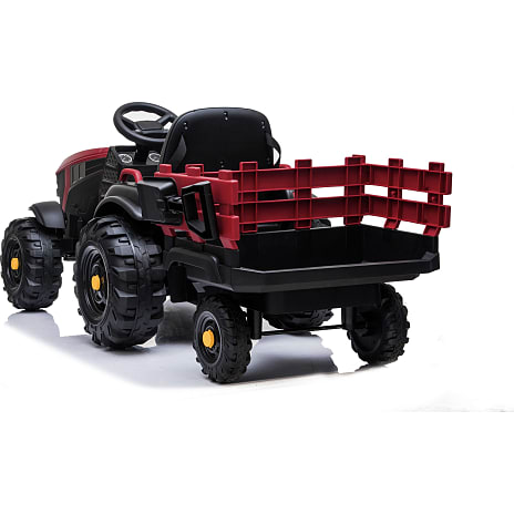 Traktor med trailer og skovl