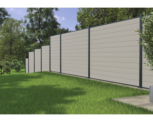 Konsta aluminium paal voor steekhek 7 x 7 x 91 cm antraciet