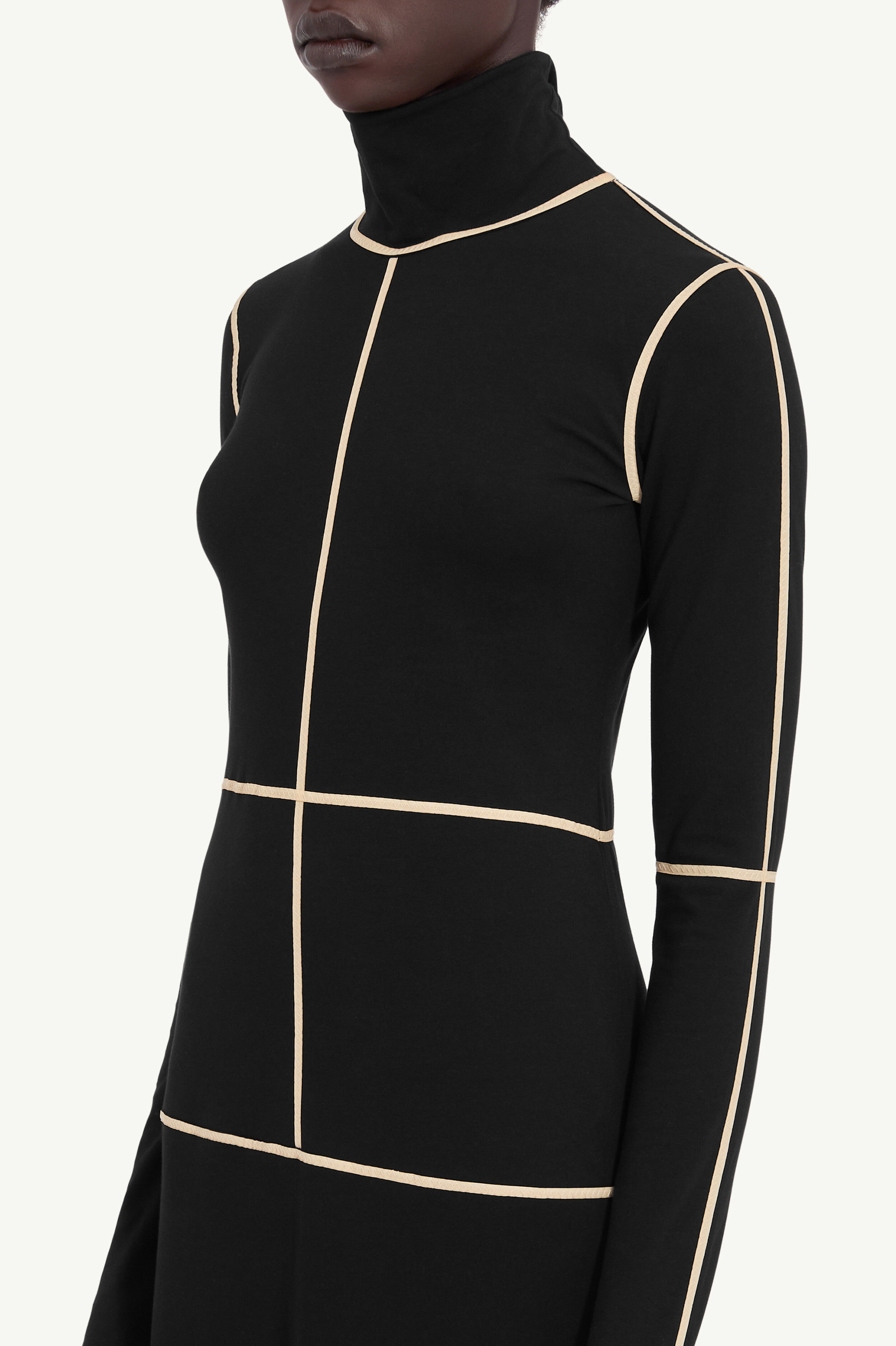 Robe longue en mélange de coton pour femme | MM6
