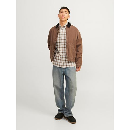 Jack&Jones Blubrook Check Structure Skjorte, Cloud Dancer, XL