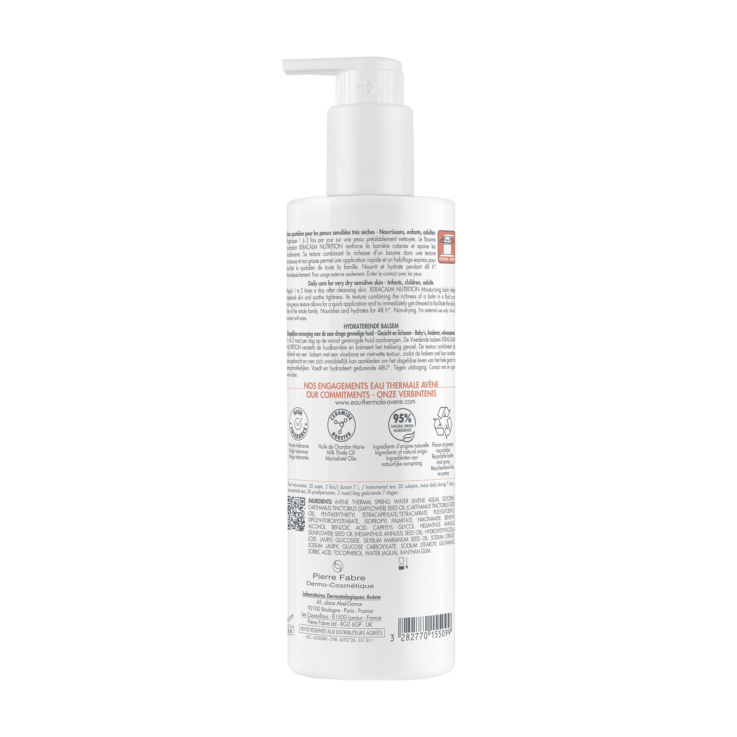 AVENE XeraCalm Nutrition Balsam Bals Tb 400 ml