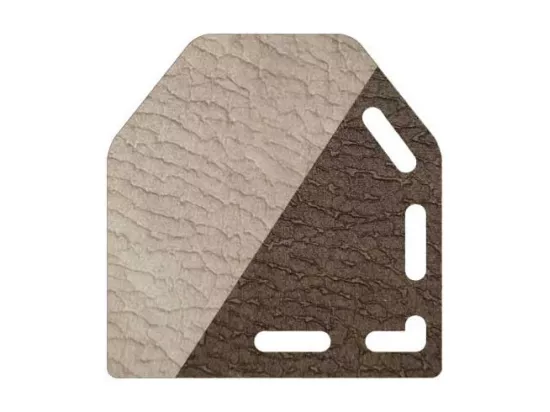 Fauteuil cabriolet pivotant Mastic/Brun taupé - JACQUES