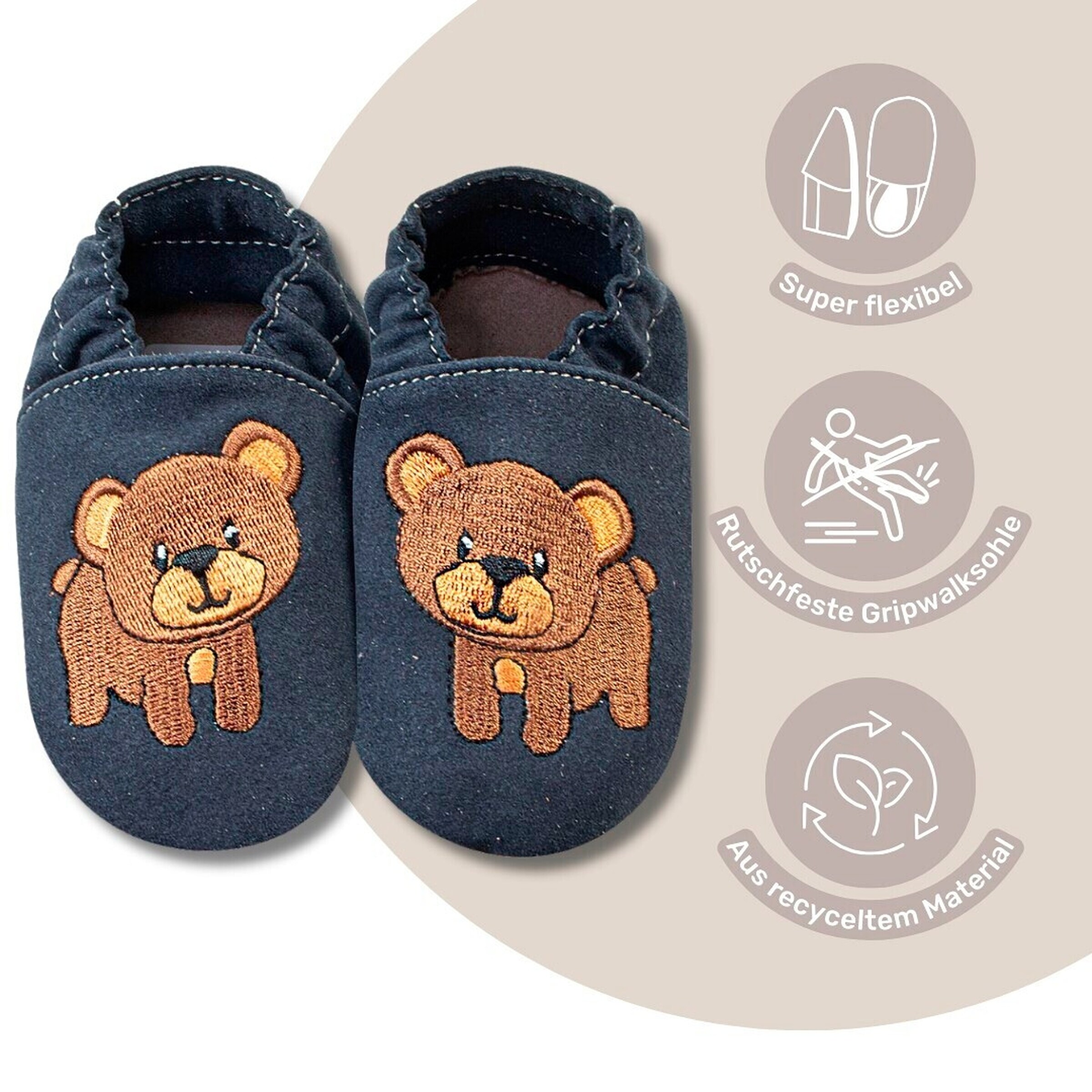 HOBEA-Germany Kinderschuhe RecyStep Maus grau