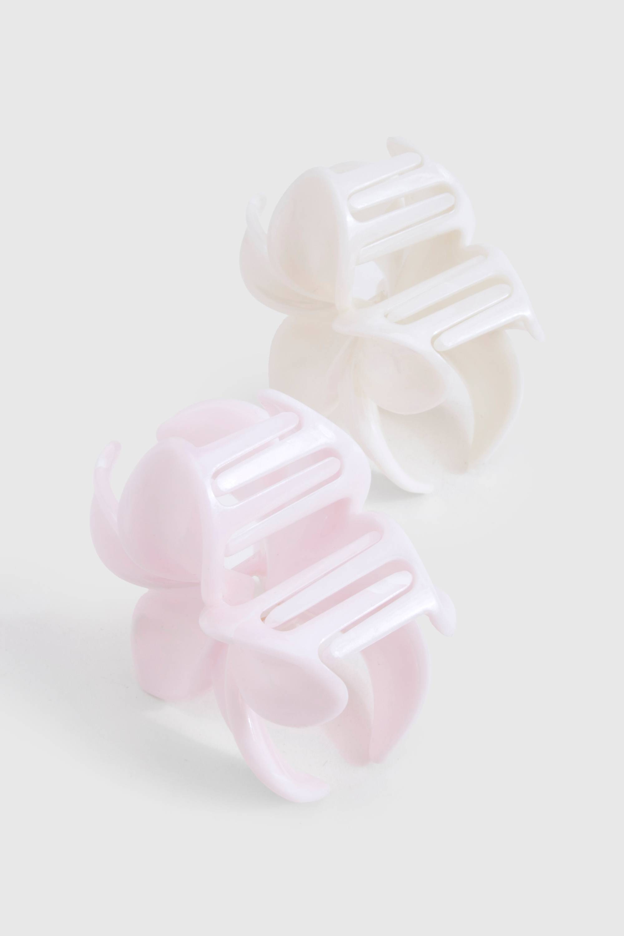 boohoo Pince à cheveux à grandes fleurs marbrées 2 pièces