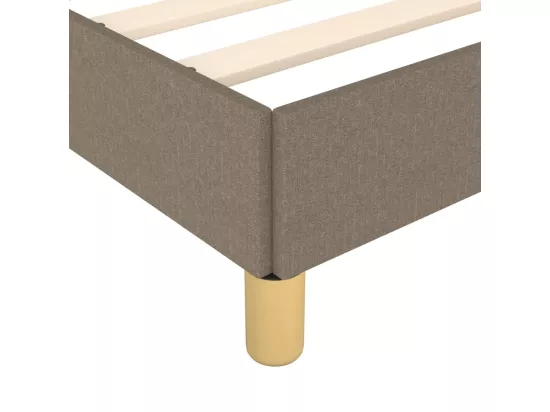 Sommier à lattes de lit Taupe 160x200 cm Tissu