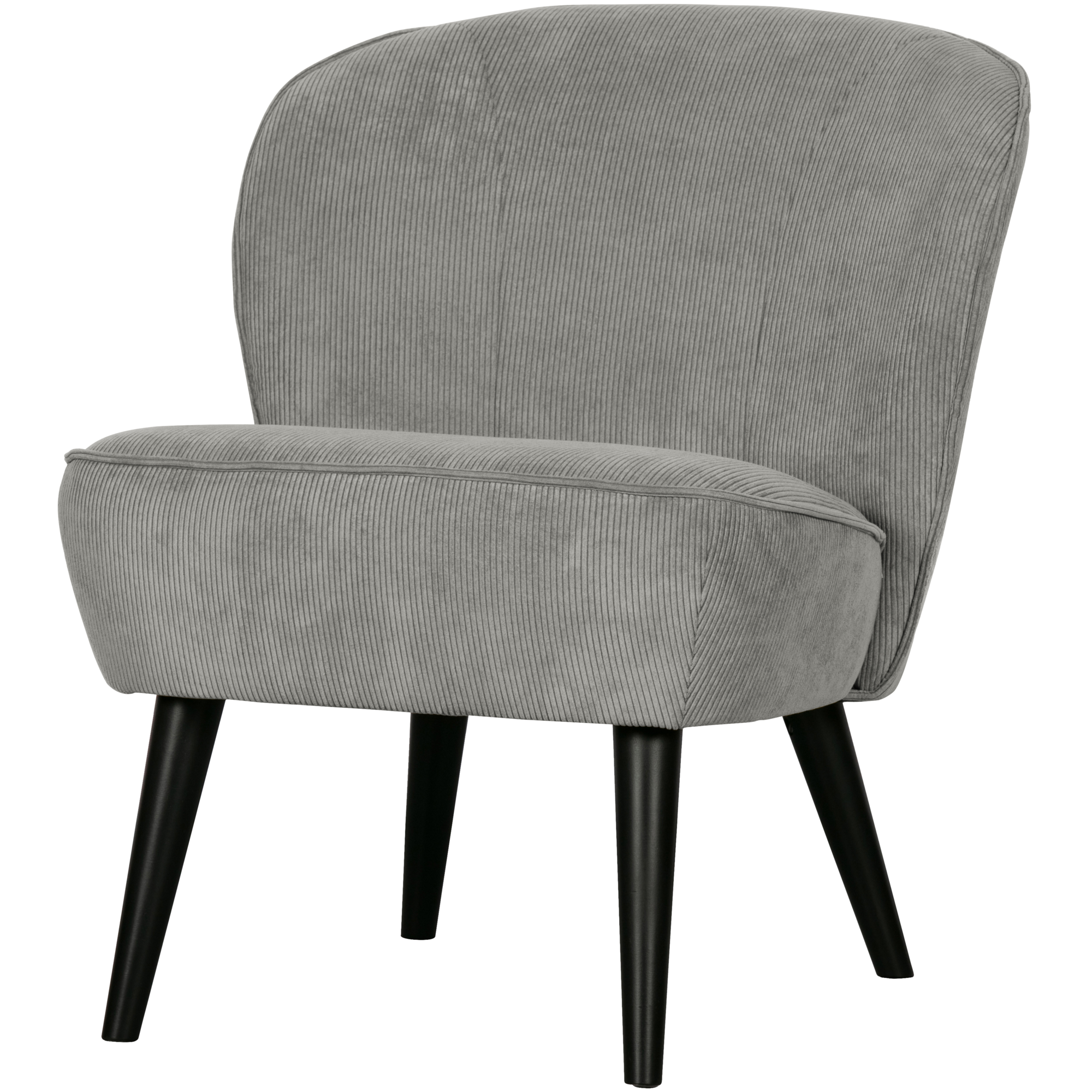 Fauteuil Sara Sara Fauteuil - Ribstof - Vergrijsd groen