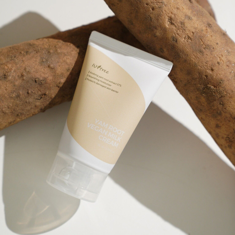Isntree - Yam Root Vegan Milk Cream 80 ml - Dagcreme