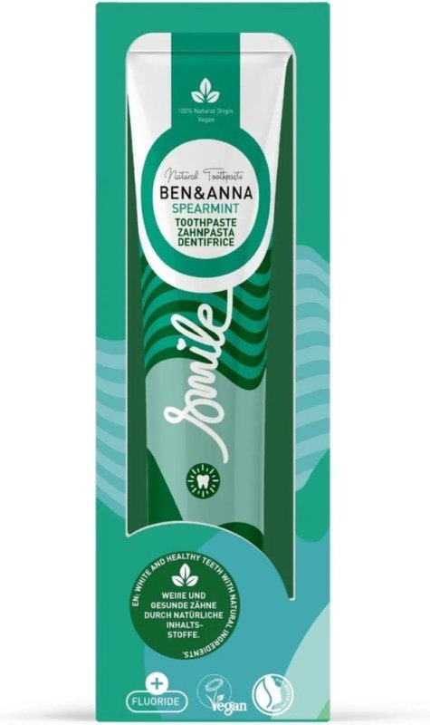 Ben & Anna Tandpasta Spearmint Fluor 98g