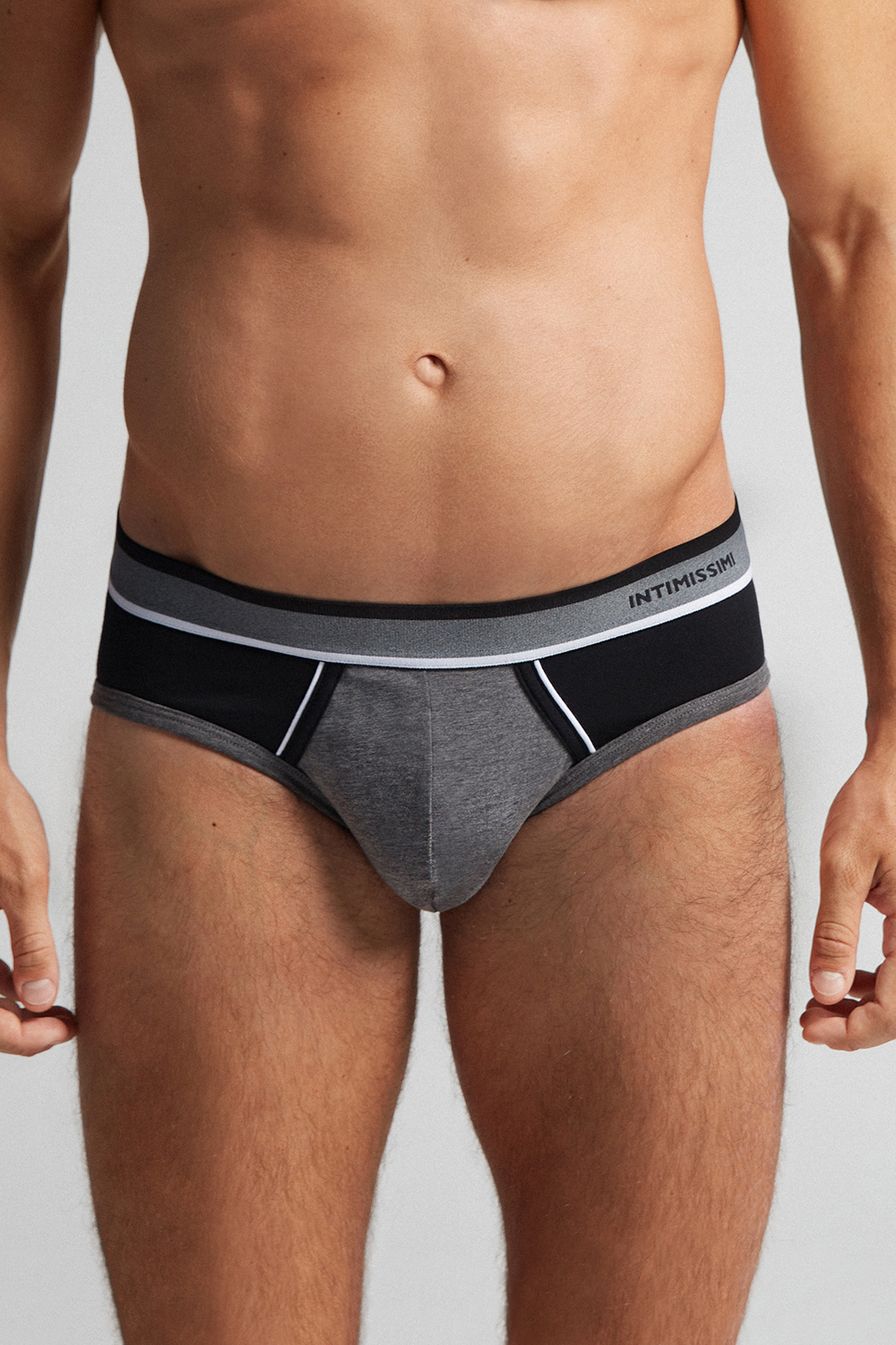 Cuecas Supima® de algodão elástico bicolor