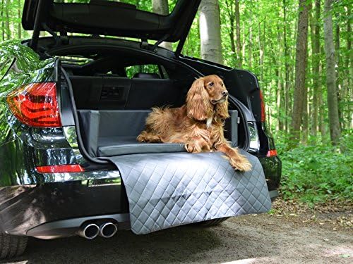 Autoschondecke - Kofferraum Schutzdecke - Auto - Hundebett in Grau Kunstleder mypado®