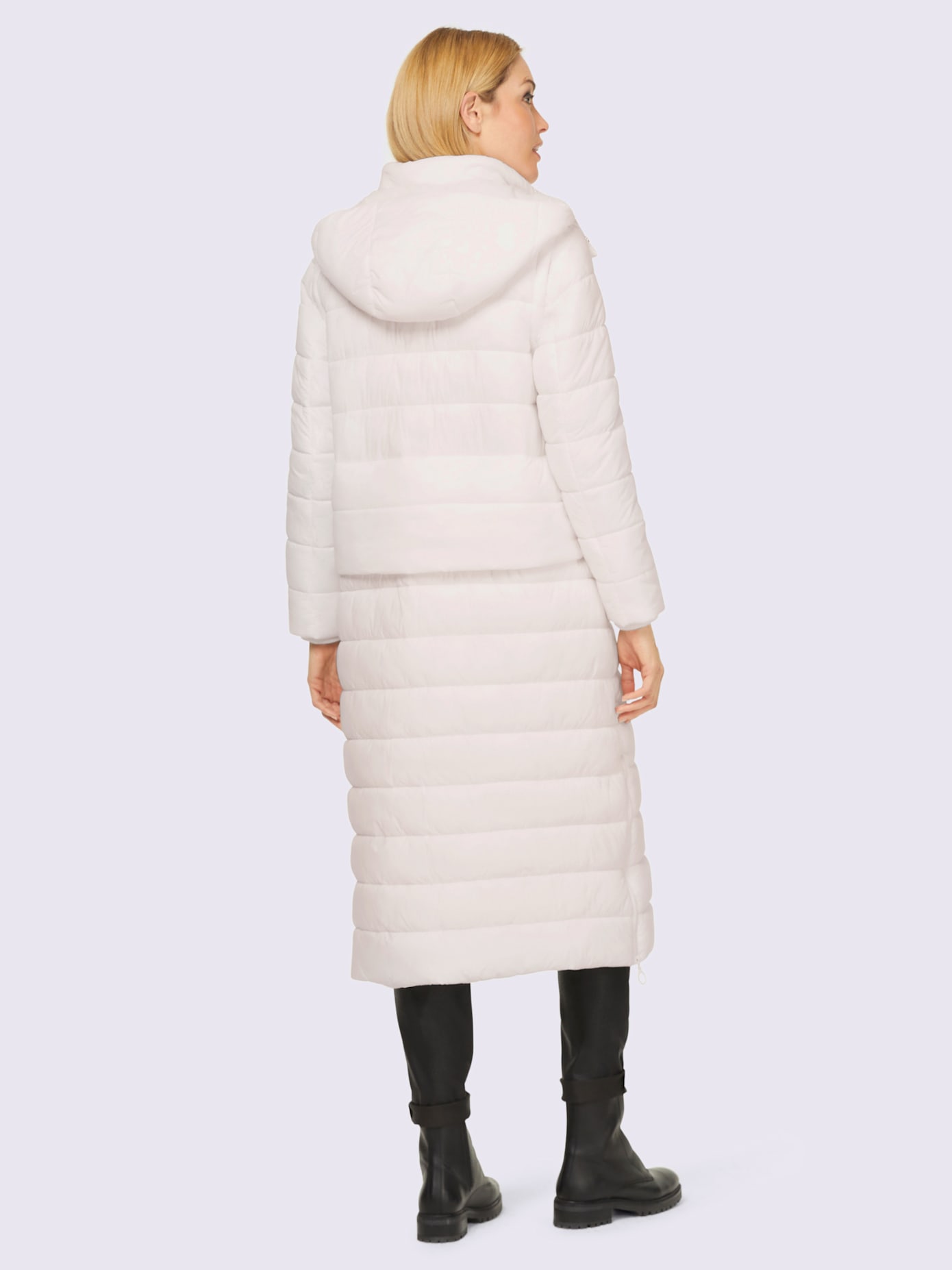 Manteau matelassé se porte de multiples façons