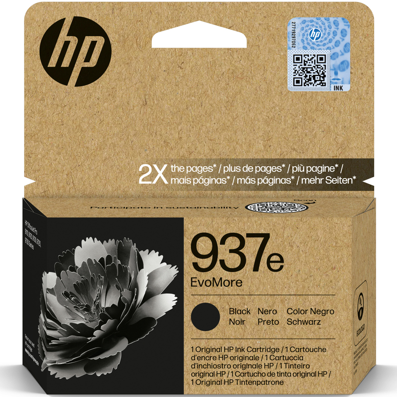 HP 937e EvoMore Tintenpatrone, schwarz