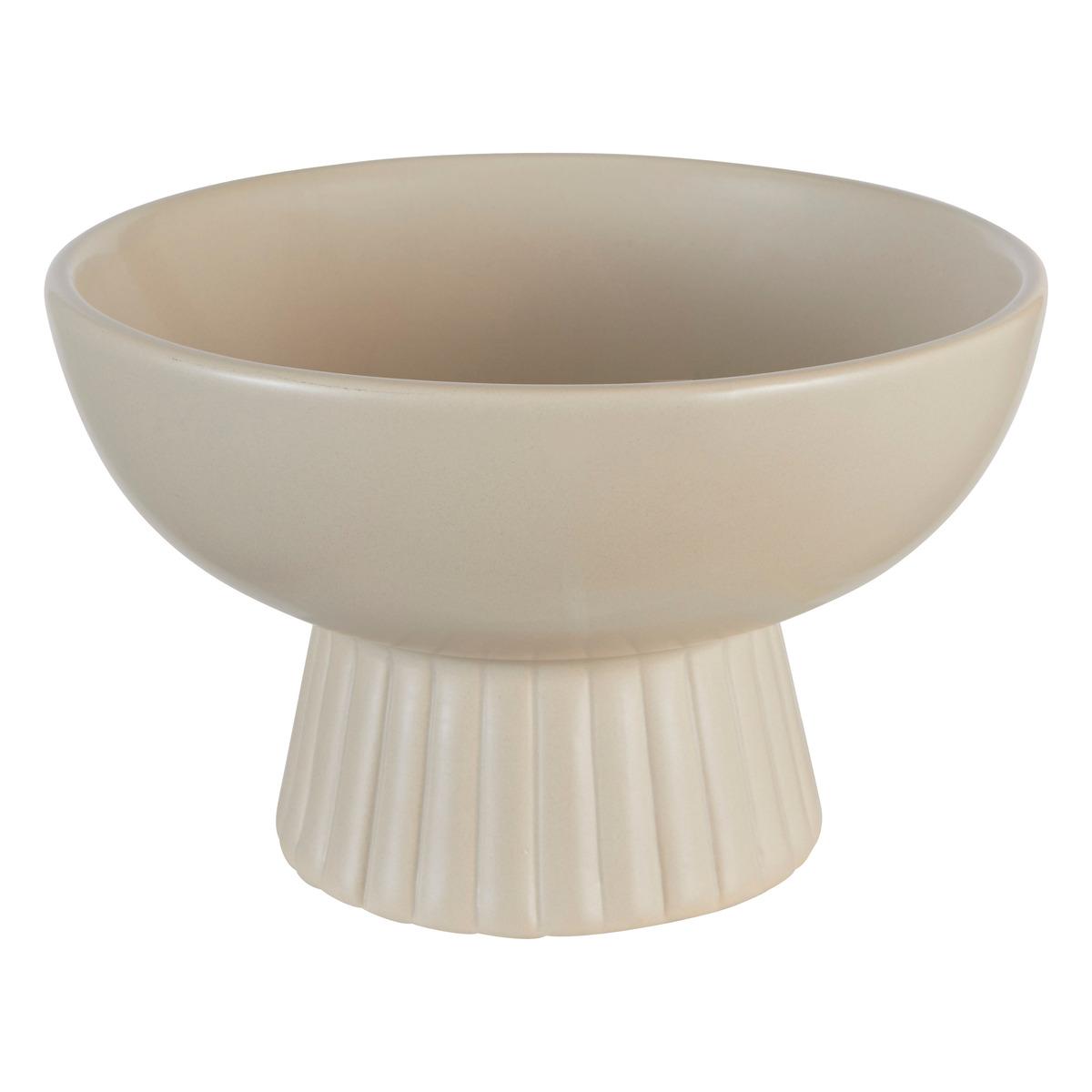 COUPELLE CERAMIQUE CHAYA BEIGE D.22CM