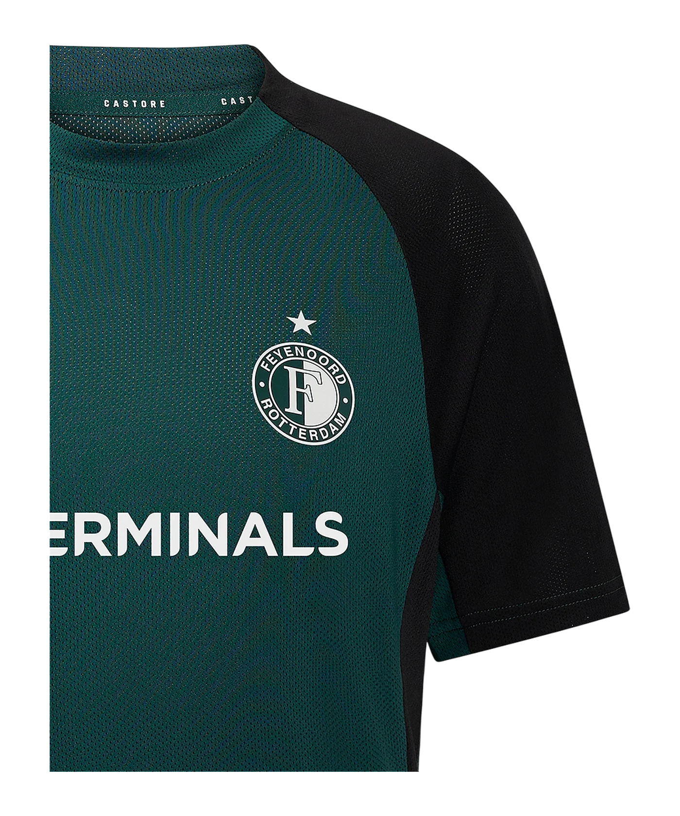 Castore Feyenoord Rotterdam Rise Pro Coaches Trainingshirt Kids Grün F102