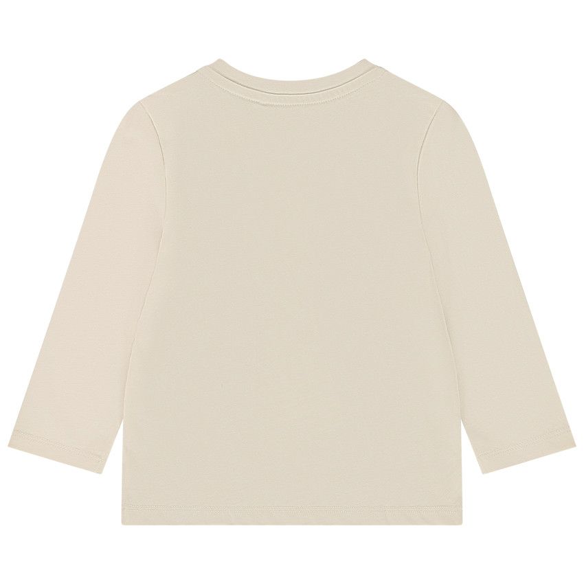 T-shirt manches longues print fantaisie pour bébé garçon - Ecru