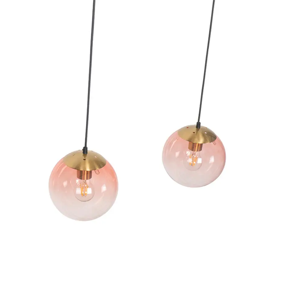 Qazqa hanglampen pallon roze e27